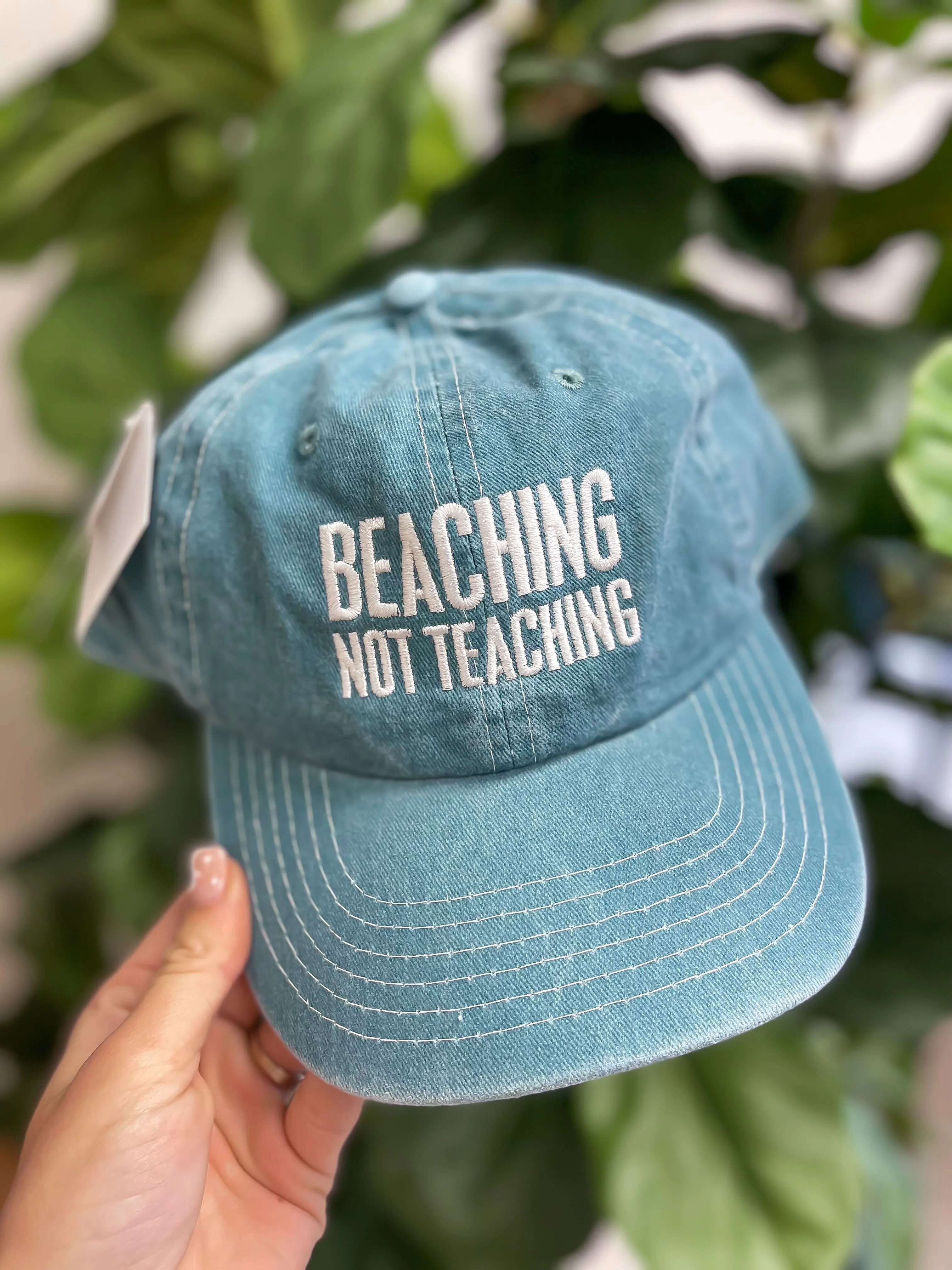 'Beaching Not Teaching' Baseball Cap