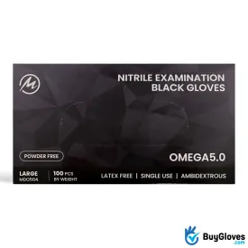 Black Nitrile Exam Gloves 5 Mil - 1000 Count