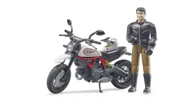 Bruder 63051 Scrambler Ducati Desert Sled with driver