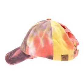 C.C Tie Dye Criss-Cross Ball Cap