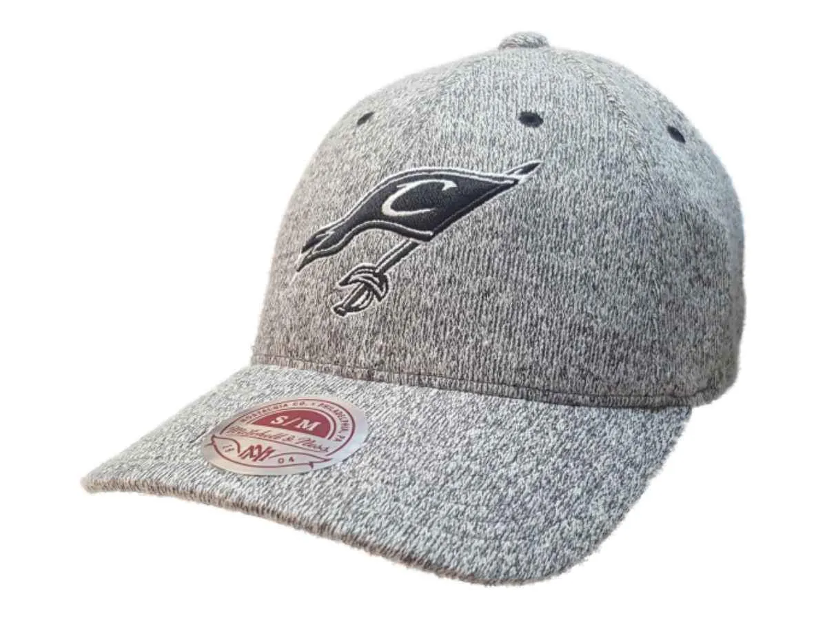 Cleveland Cavaliers Mitchell & Ness Gray Flag Logo Flexfit Hat Cap (S/M)