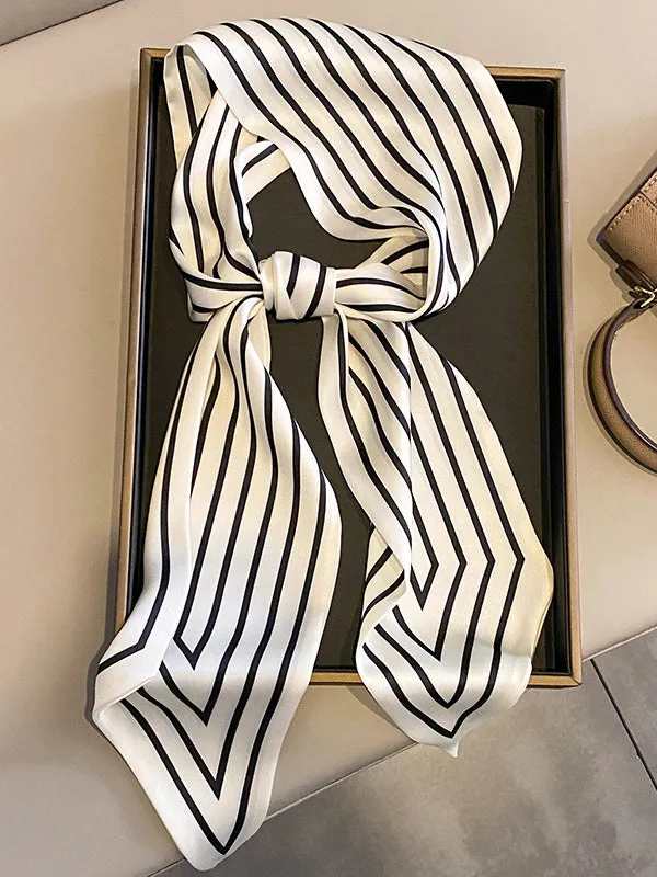 Contrast Color Striped Shawl&Scarf