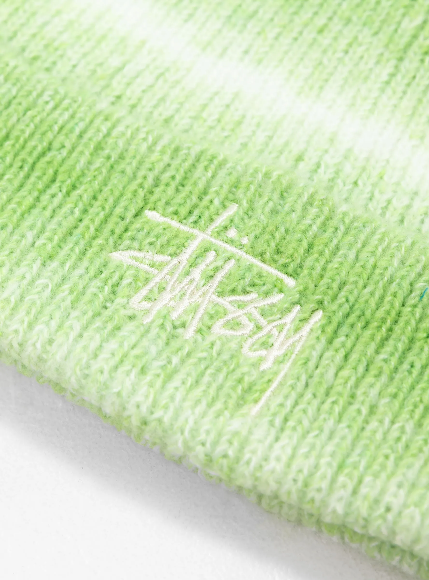 Cuff Basic Striped Beanie Lime