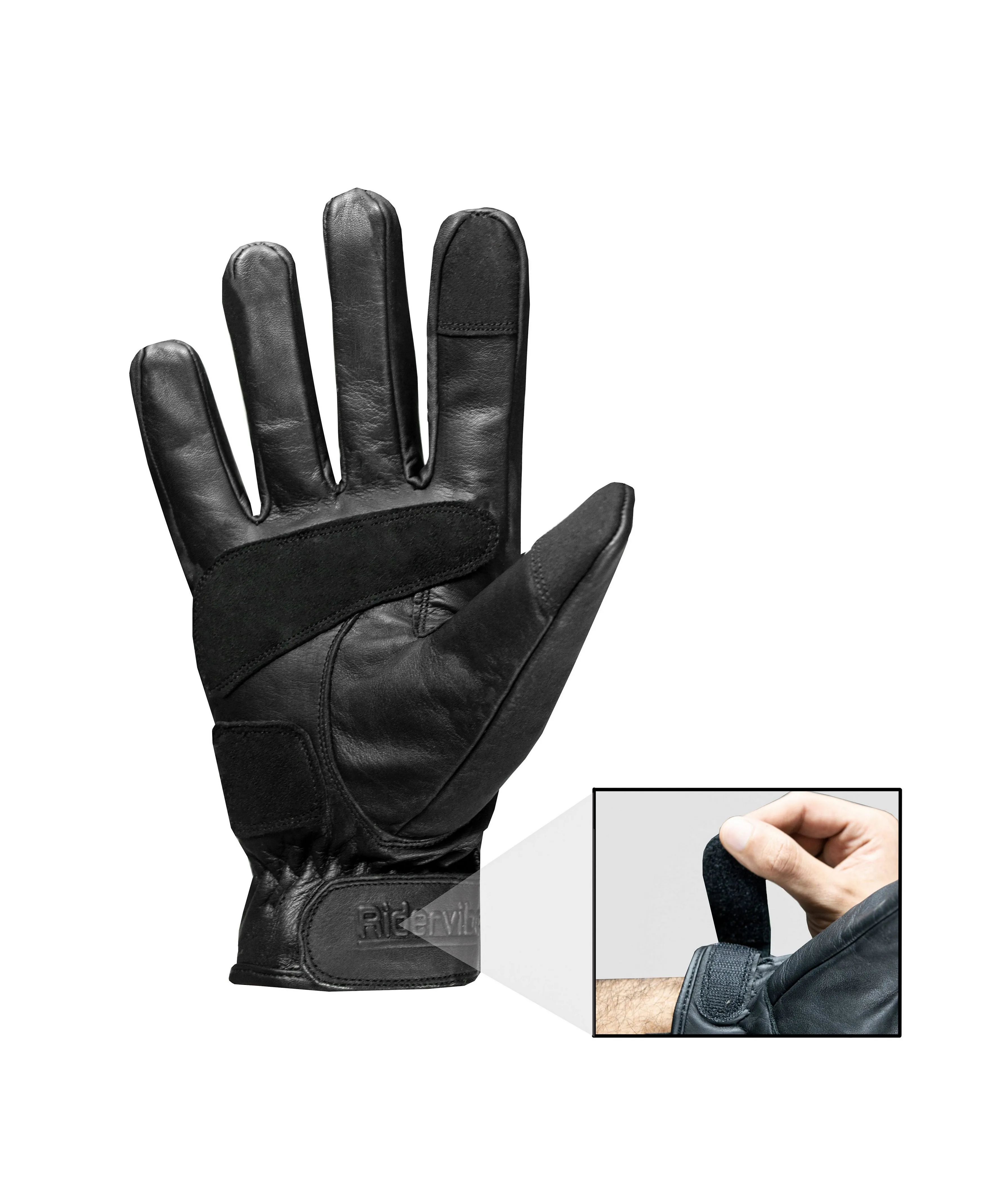 Dream Apparel Black Motorcycle riding Gloves