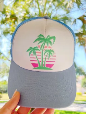 Fun in the Sun Blue Trucker Hat (Ships in 1-2 Weeks)