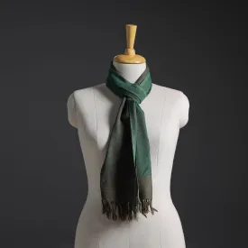 Green - Kumaun Handwoven Pure Merino Wool Scarf 225