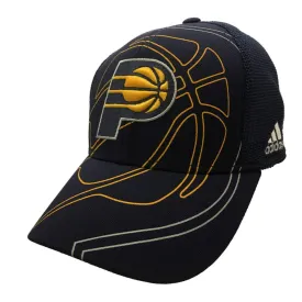 Indiana Pacers Adidas FitMax 70 Navy Mesh Structured Baseball Hat Cap (S/M)