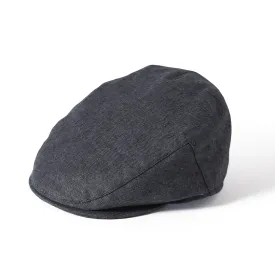 Irish Linen Flat Cap Charcoal by Failsworth