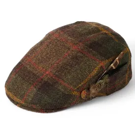 Ladies British Wool Flat Cap - Green by Failsworth