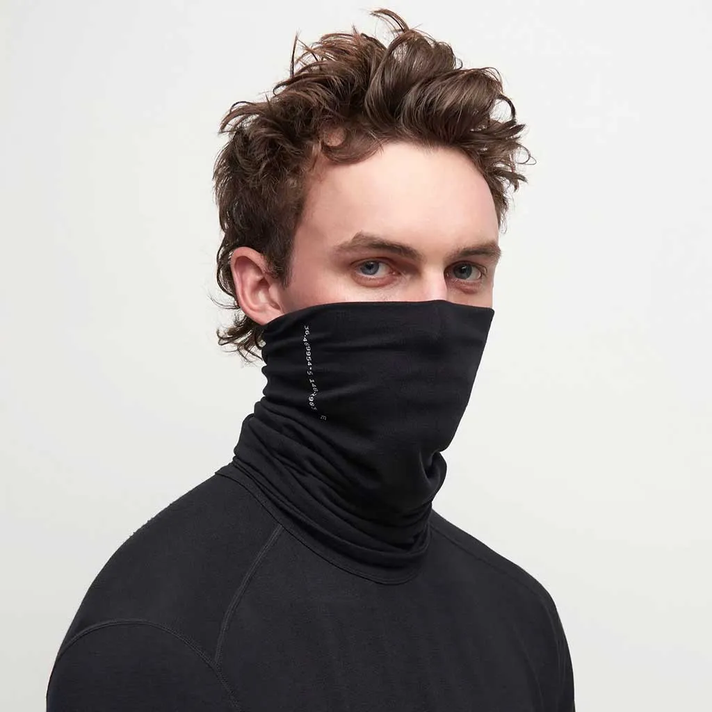 Le Bent Core Midweight Neck Gaiter - Black