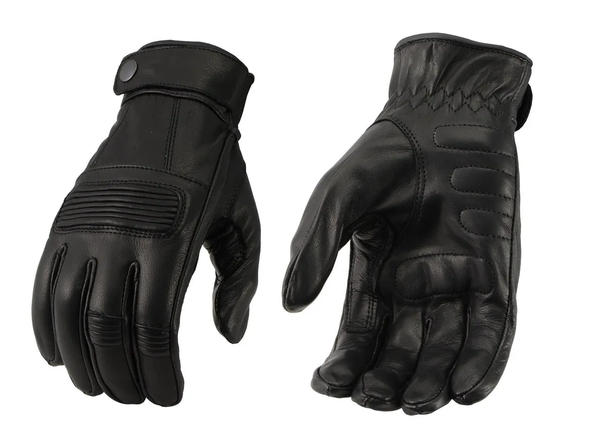 M Boss Motorcycle Apparel BOS37538 Men's 'Flex Knuckles' Black Premium