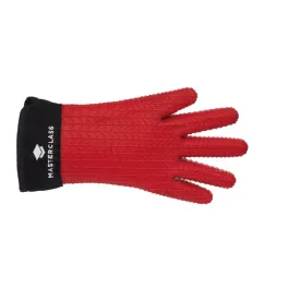 MasterClass Silicone Oven Glove Fingers Red