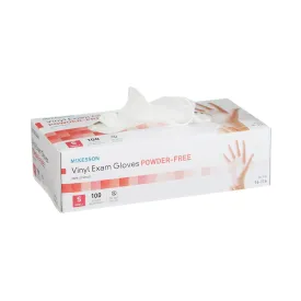 McKesson Vinyl Exam Glove, Small, Clear