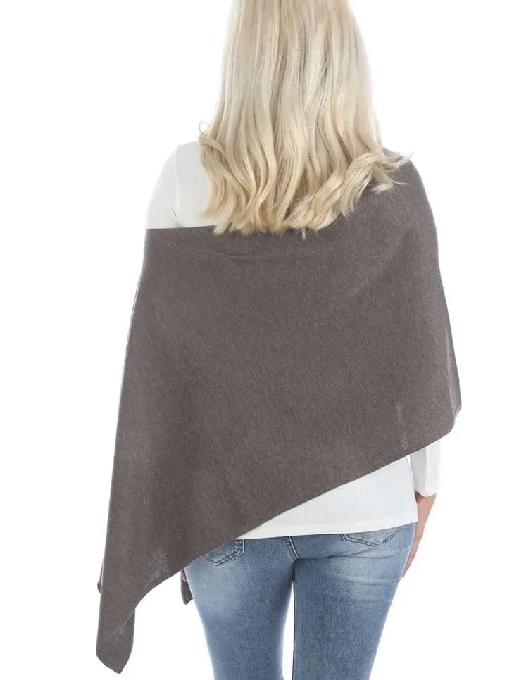 Moozie Mama Luxury Wrap/Poncho Maternity & Nursing Cover in Mocha