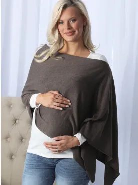 Moozie Mama Luxury Wrap/Poncho Maternity & Nursing Cover in Mocha