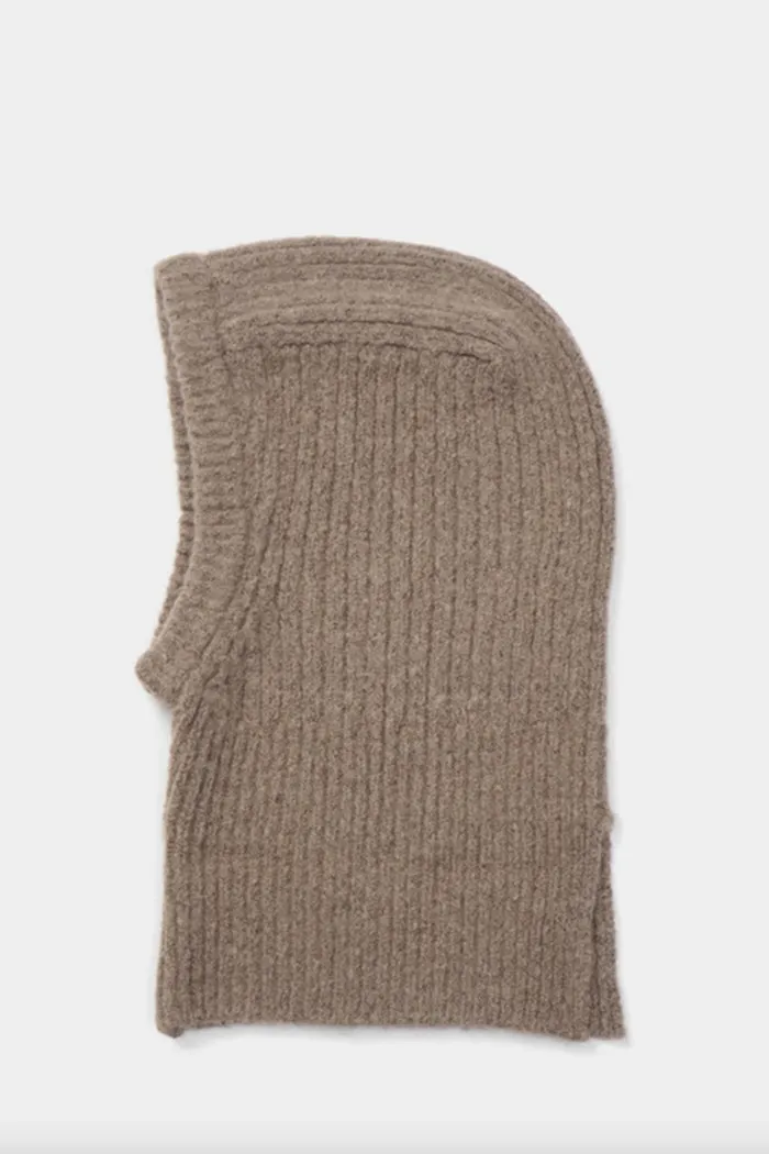 RIBBED KNIT BALACLAVA