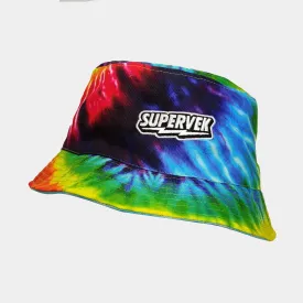 Tie Dye Reversible Bucket Hat Retro Pastel