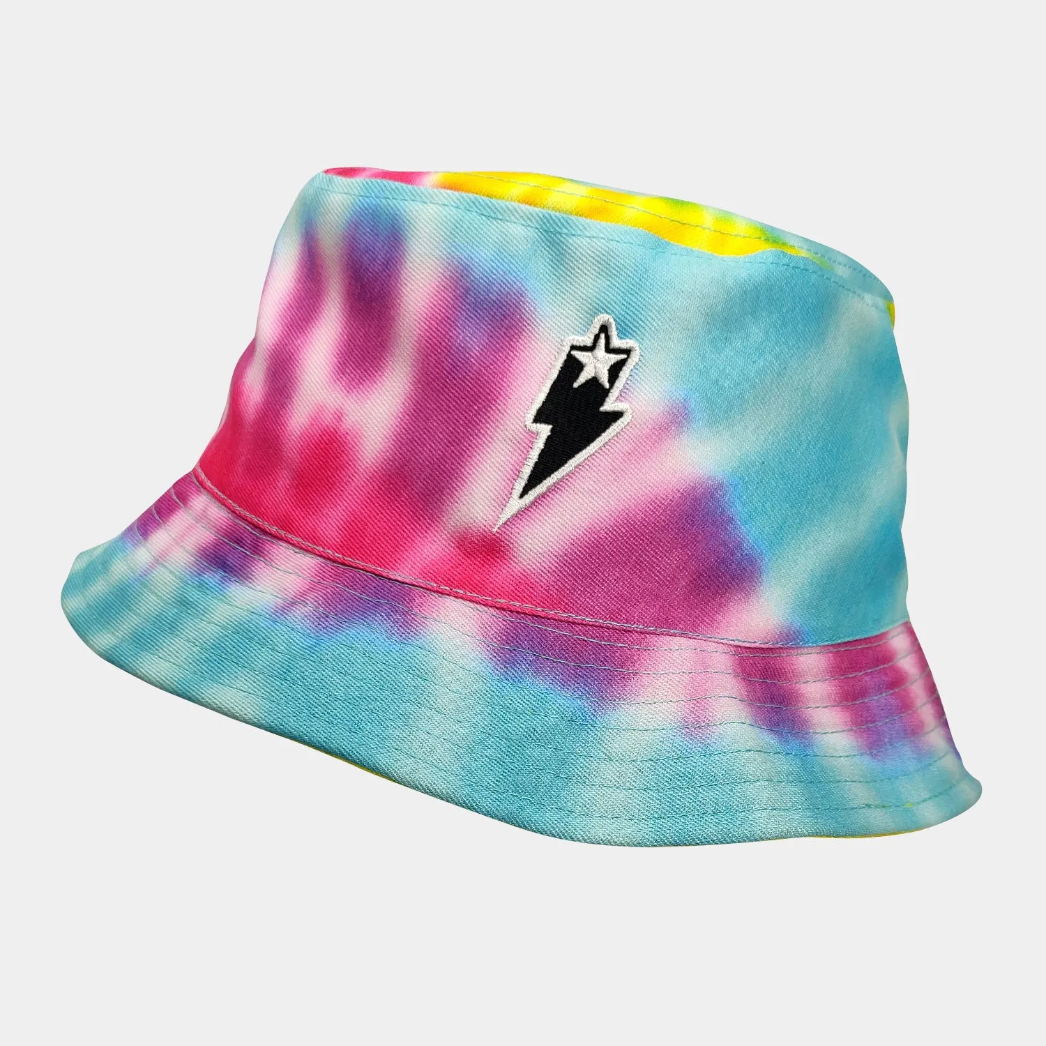 Tie Dye Reversible Bucket Hat Retro Pastel