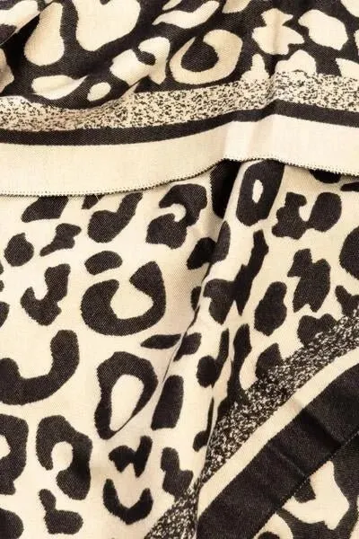 Two Tone Leopard Reversible Scarf