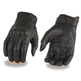 Unisex Gloves 7521 Unisex Leather Gloves w/ Rubberized Knuckles &amp; Gel Palm