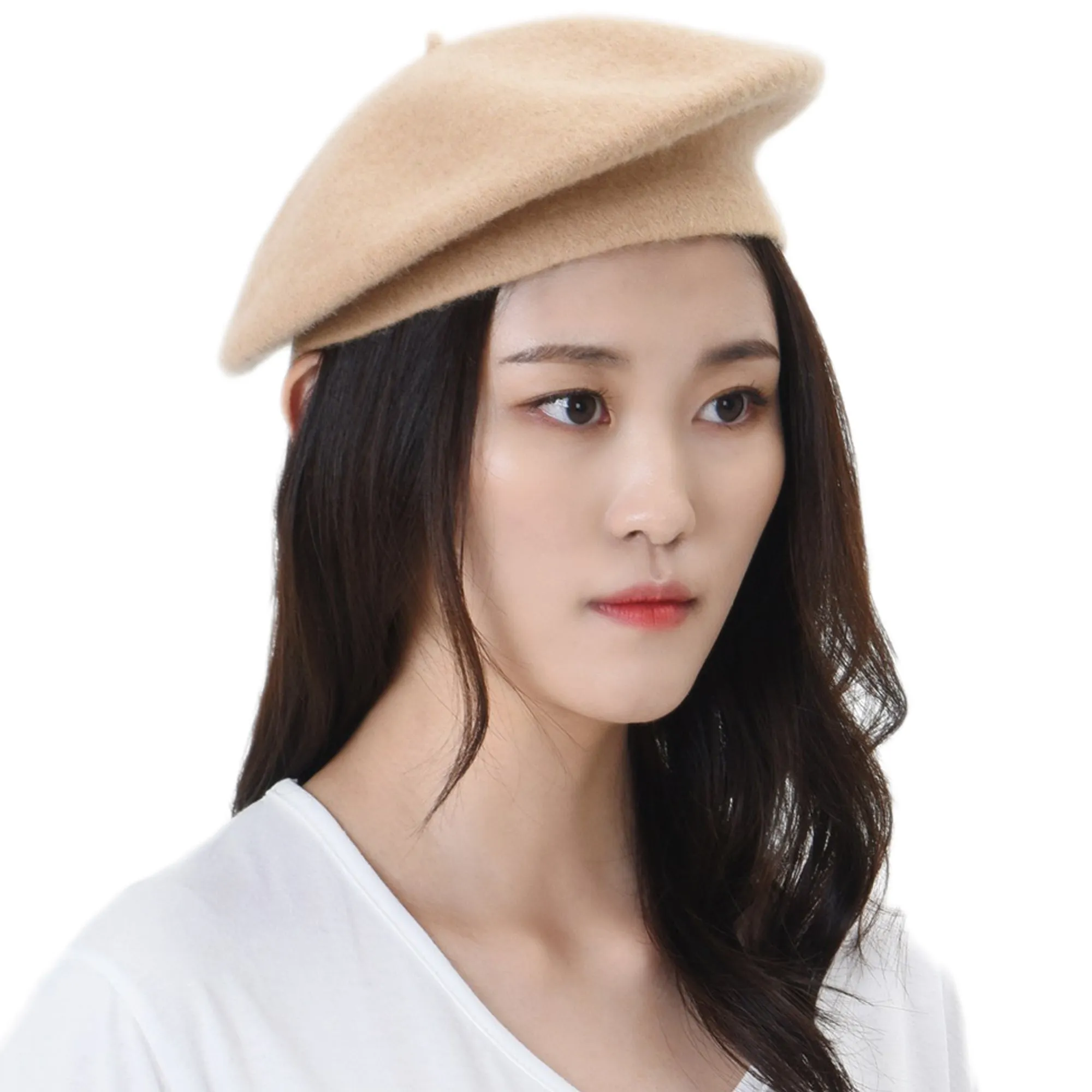 Wool Beret Hat Warm Winter French Style KR9538