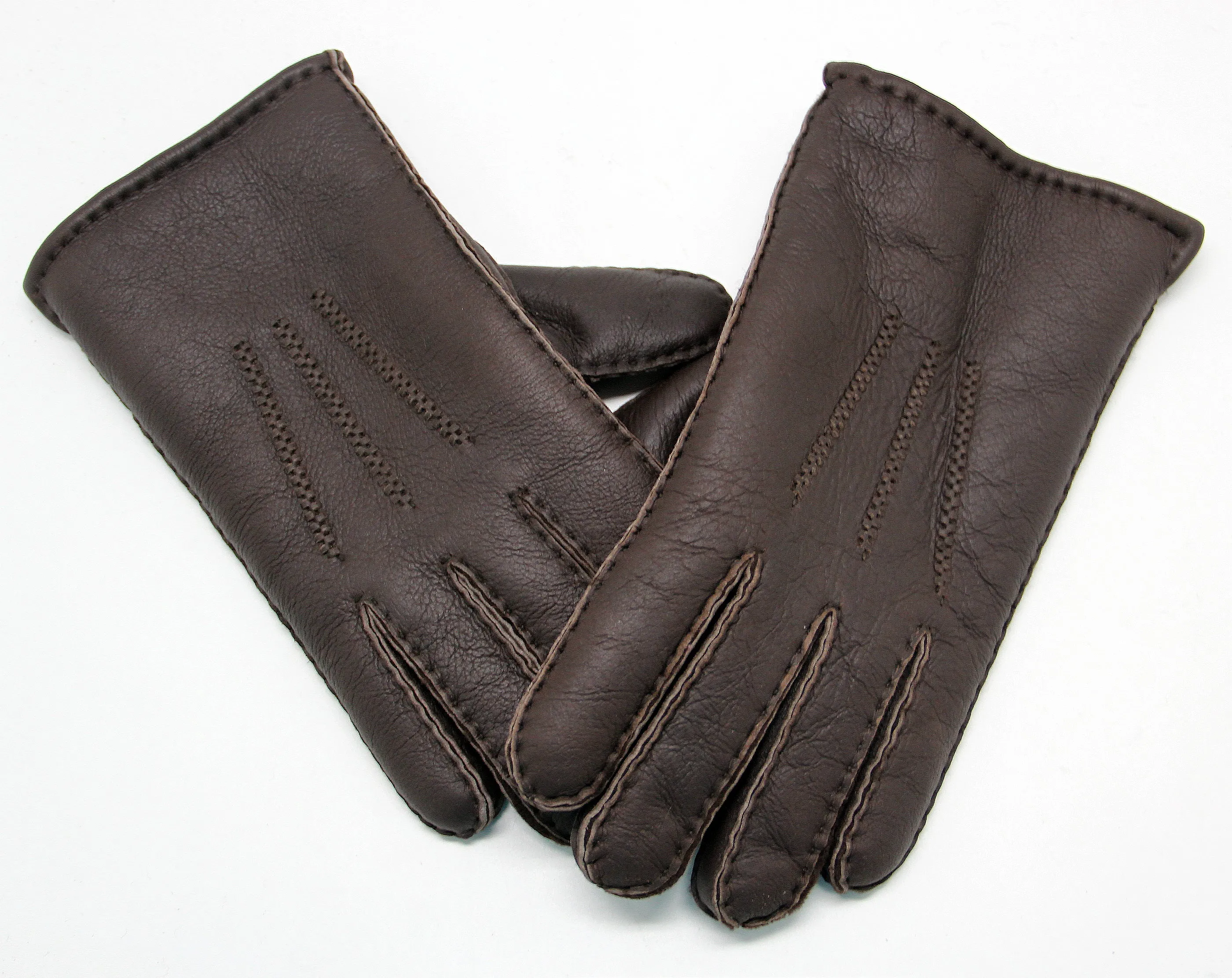 YISEVEN Men's  Lambskin Shearling Leather Gloves