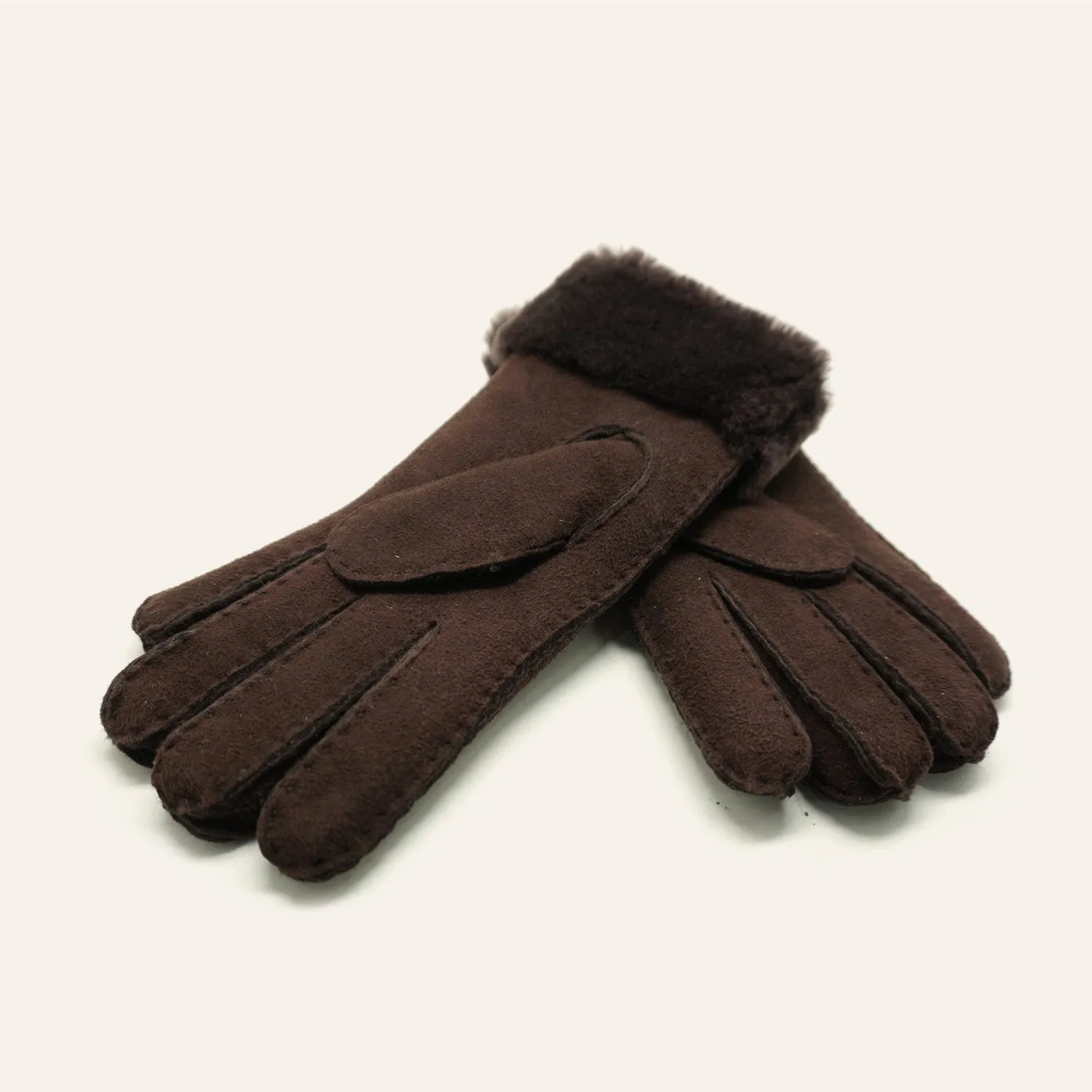 YISEVEN Womens Lambskin Shearling Leather Gloves