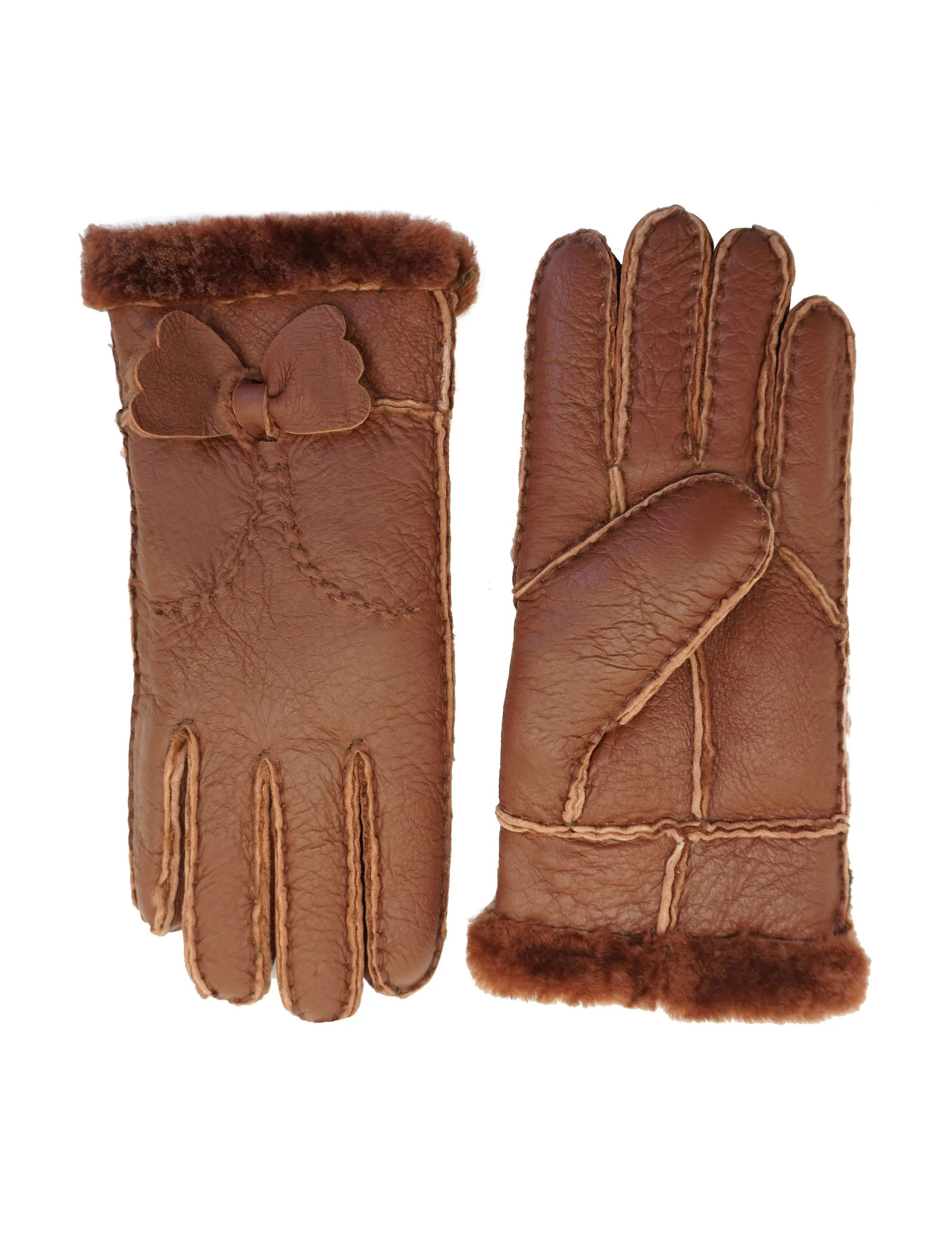 YISEVEN Womens Shealring Sheepskin Leather Gloves