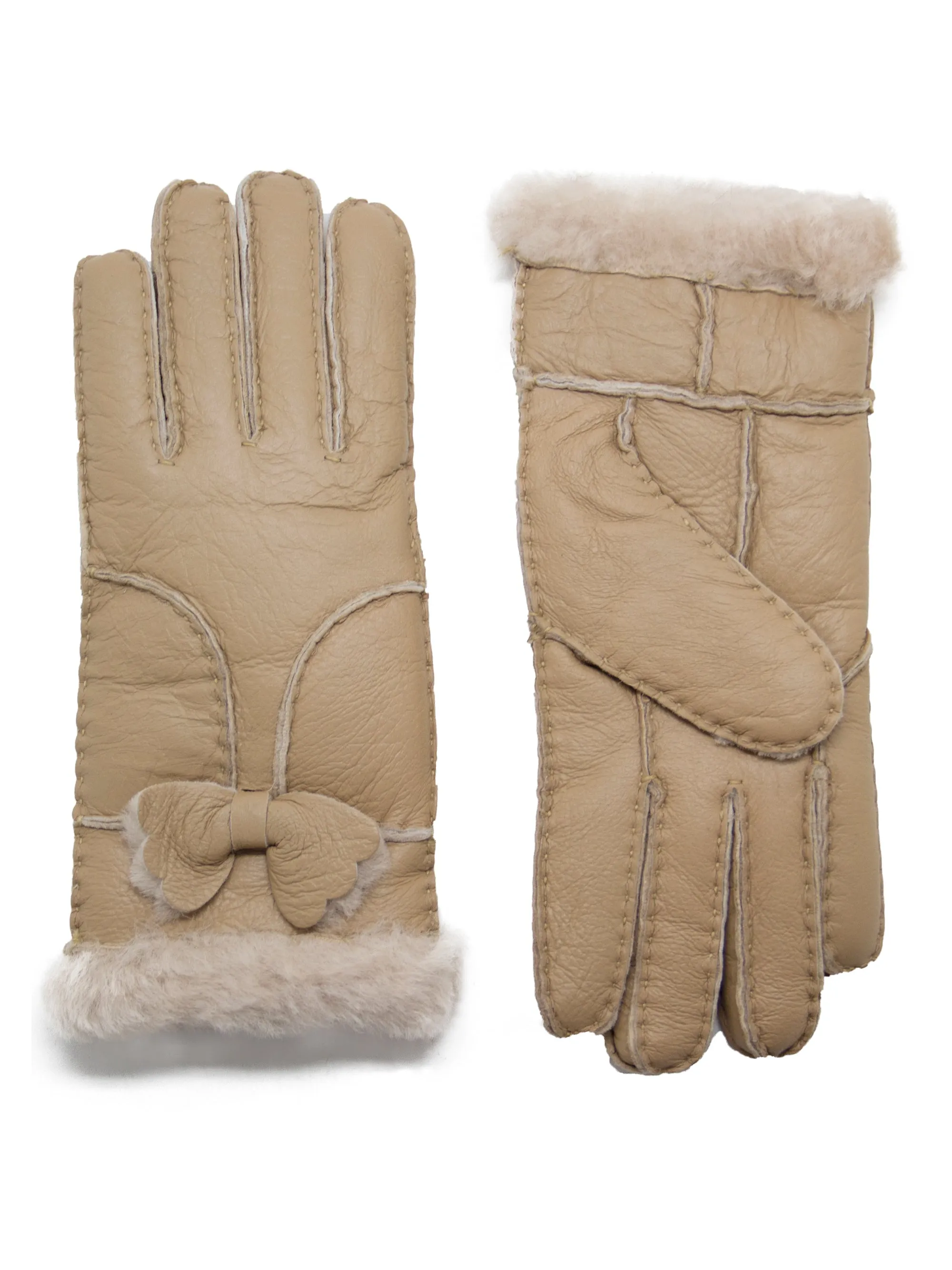 YISEVEN Womens Shealring Sheepskin Leather Gloves