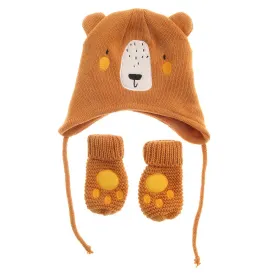 Ziggle - Brown Bear Hat and Mittens